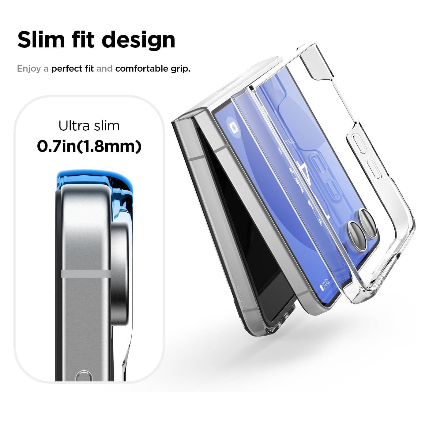 Magnetic Clear Case for Samsung Galaxy Z Flip 7 MagSafe Compatible Magnetic Shockproof Bumper Clear Cover