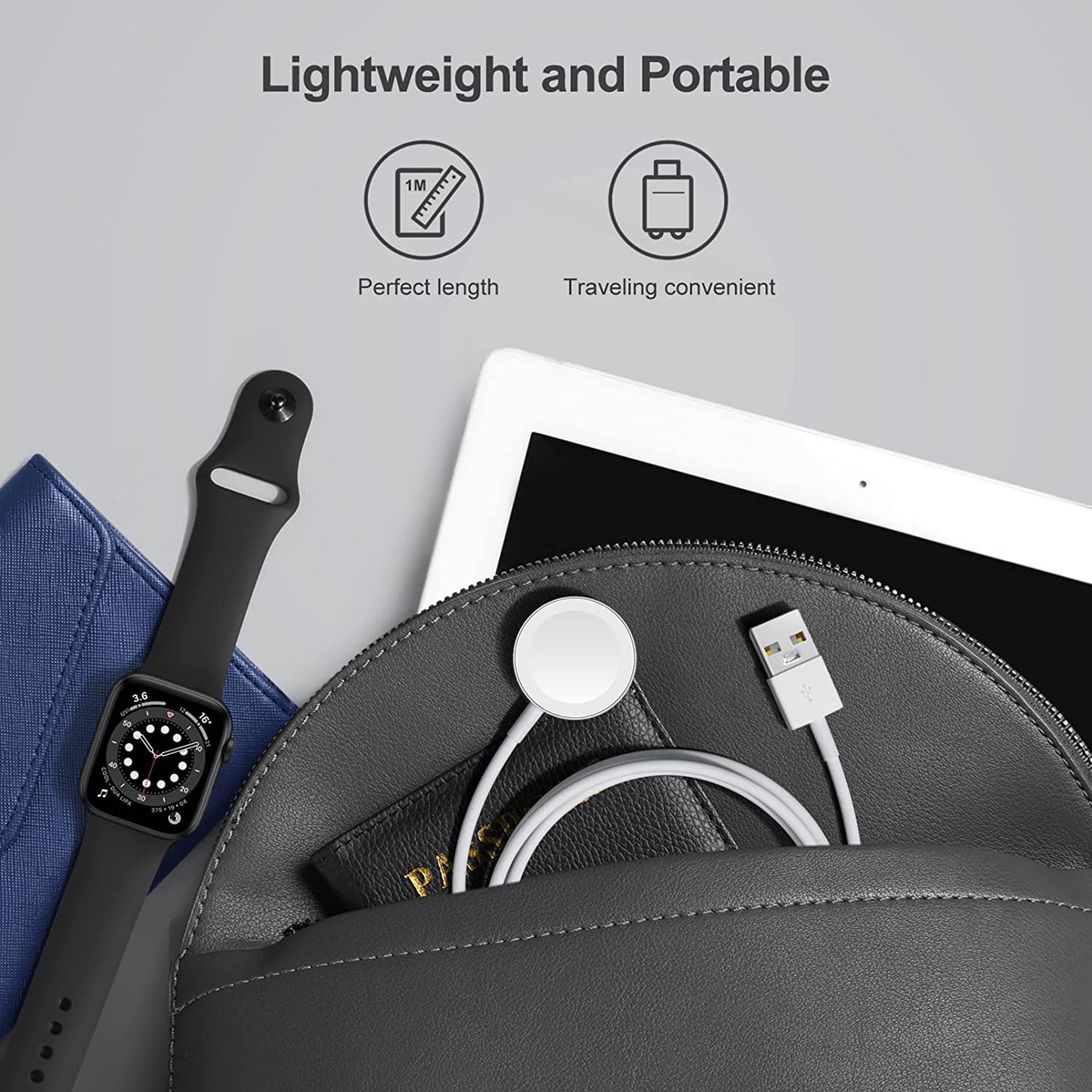 For Apple Watch iWatch Ultra 10 9 8 7 6 5 4 3 2 1 SE Magnetic Charger Charging Cable Fast