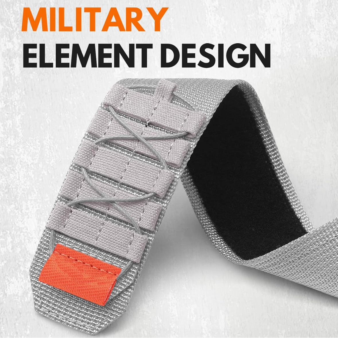 Rugged Military Tactical Nylon Braided Sport Band For Samsung Galaxy Watch Ultra 47mm - Grey
