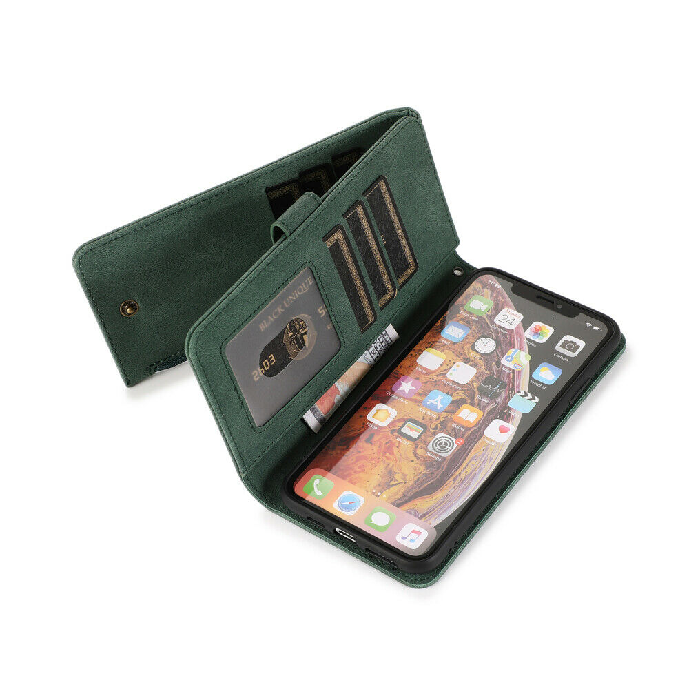 Flip Leather Case For iPhone 13 Series Wallet Card Slot Cover