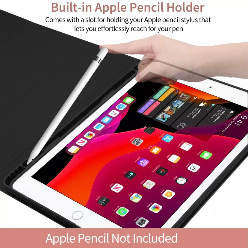 For iPad Bluetooth Keyboard Smart Cover Flip Case
