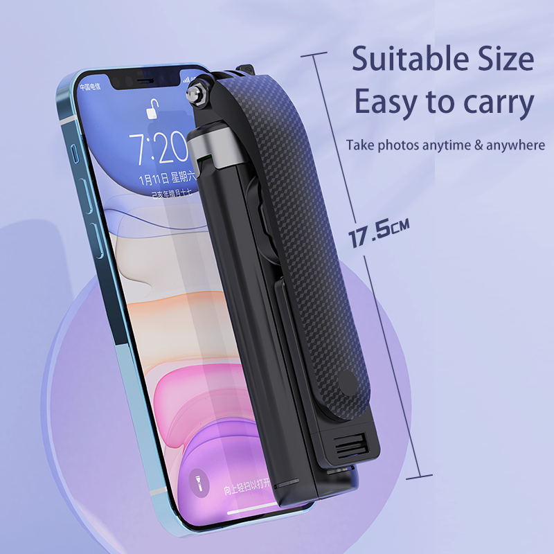 Flexible Phone Quadripod Holder Stand Selfie Stick Bluetooth Remote For iPhone
