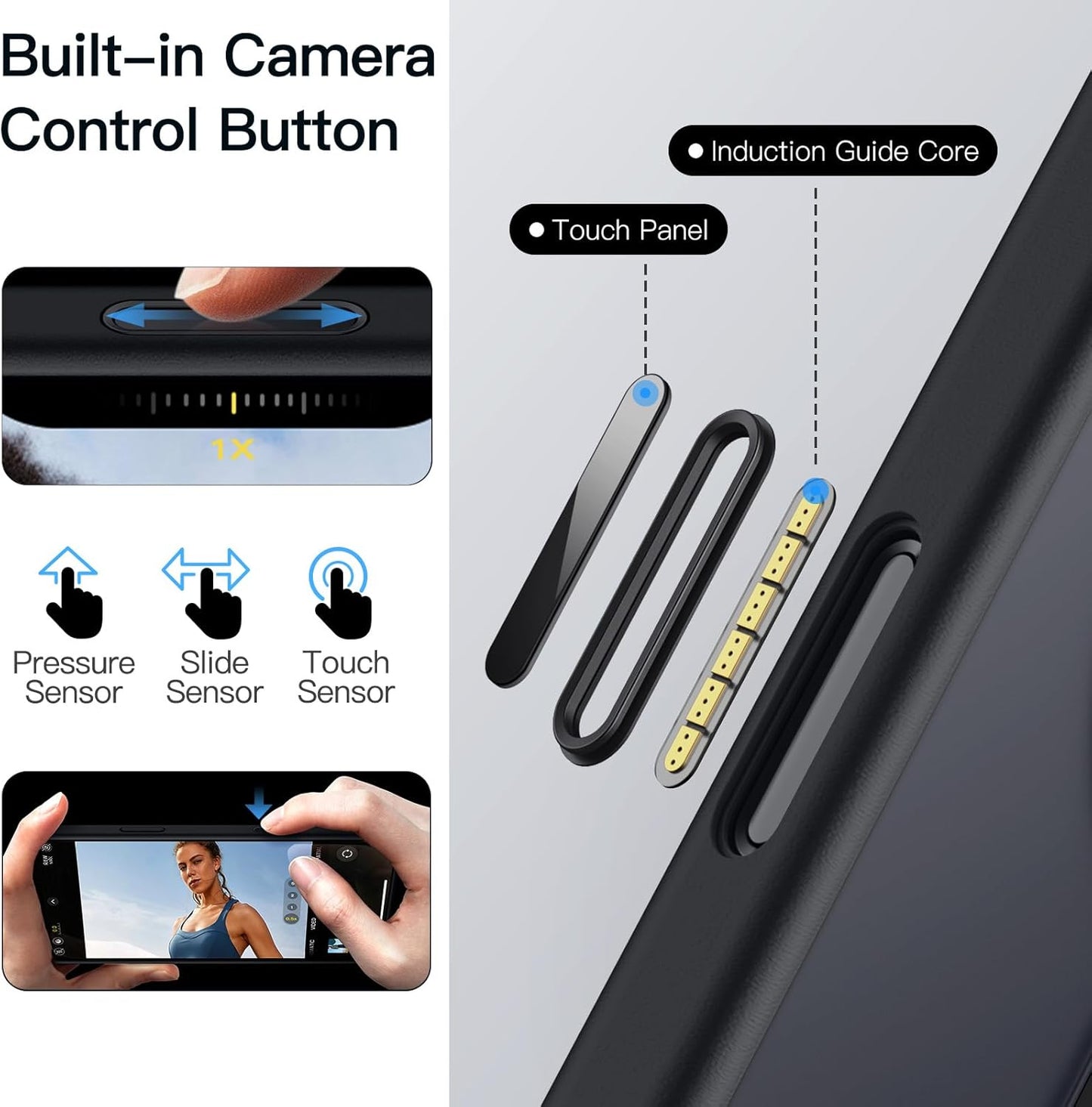 For iPhone 17 (6.3") Magnetic MagSafe Shockproof Case Ring Stand Black Cover