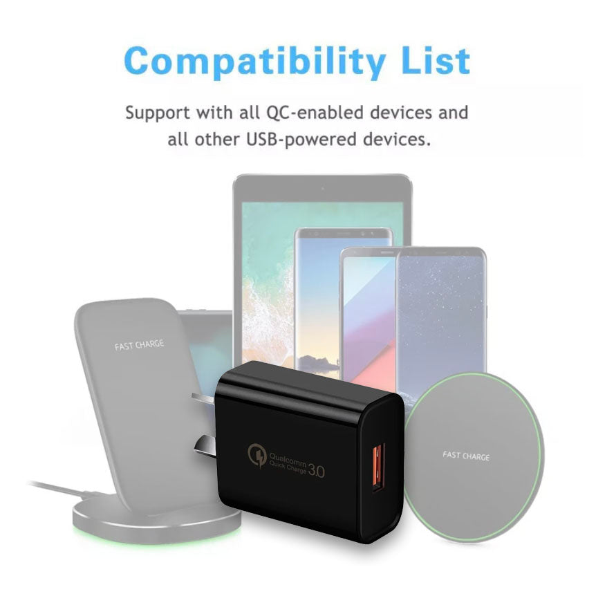 Qualcomm Quick Charge 3.0 USB Adapter - AU/NZ SAA Approved plug
