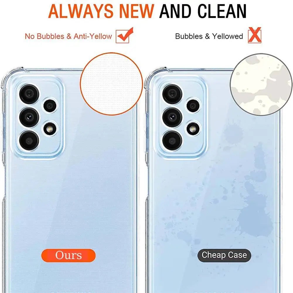 Clear Shockproof Bumper Case Cover For Samsung