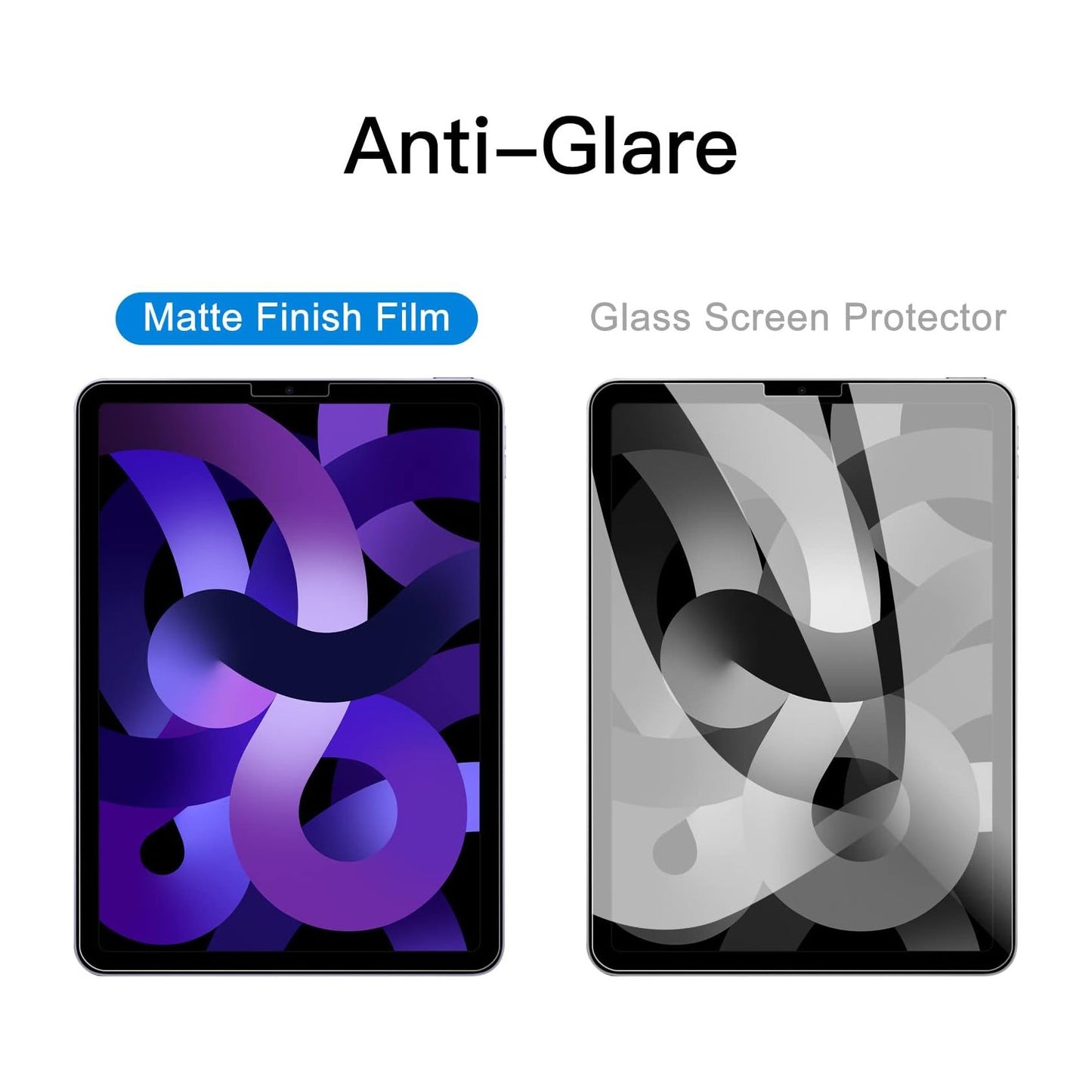 Paper Feel Screen Protector for iPad Air 5/4th Gen 10.9" (2022/2020) Anti-Glare Matte PET Film for Drawing & Writing