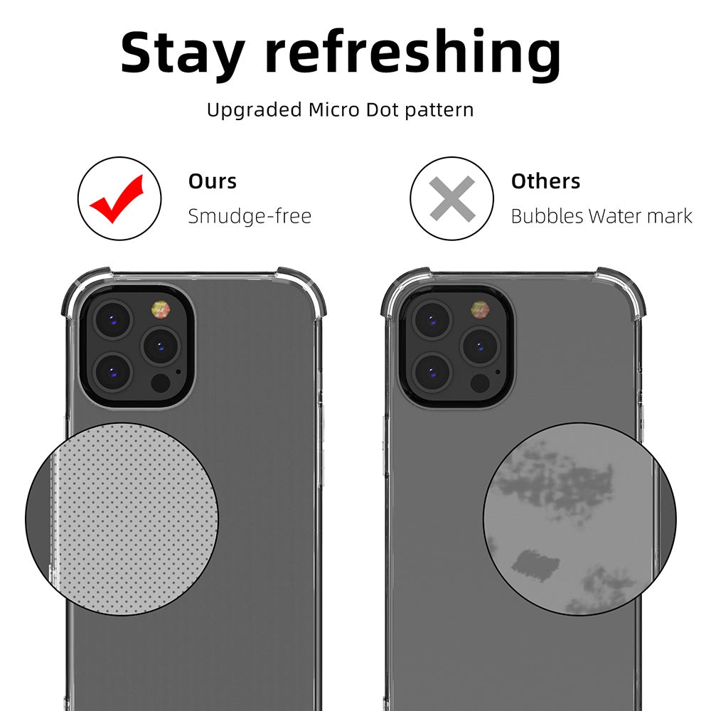 Clear Shockproof Bumper Case Black Cover For iPhone