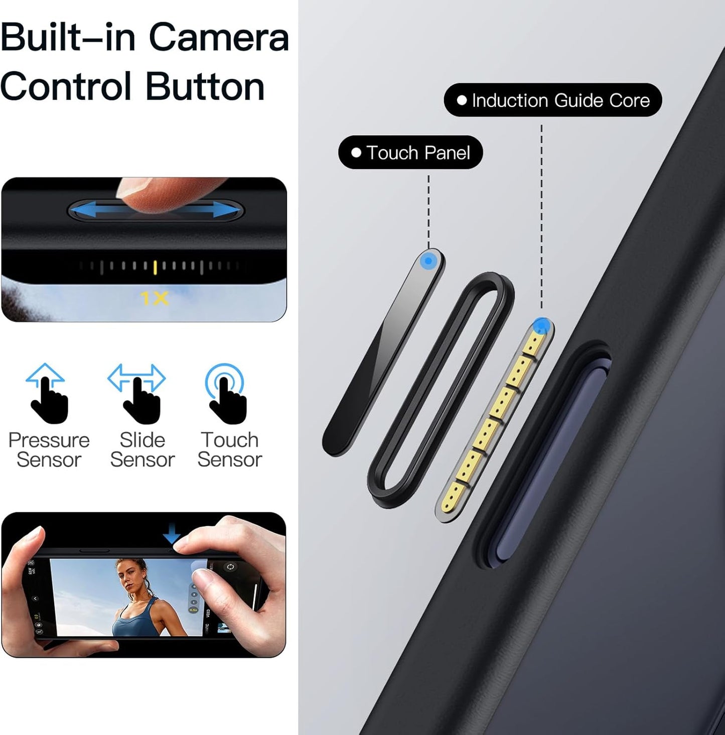 For iPhone 17 Pro (6.3") Magnetic MagSafe Shockproof Case Ring Stand Black Cover