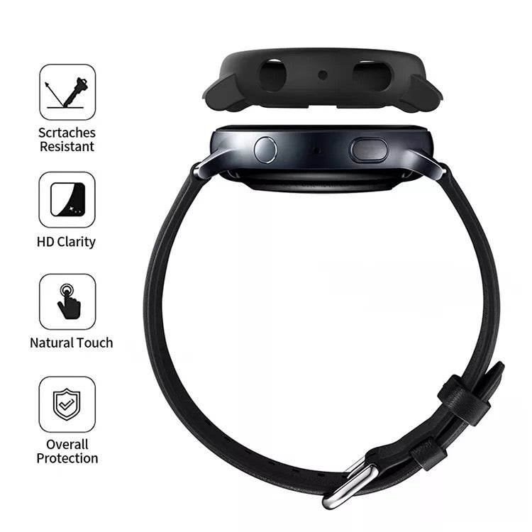 For Samsung Galaxy Watch 5 4 40 44mm Full Cover Screen Glass Protector Shell Case