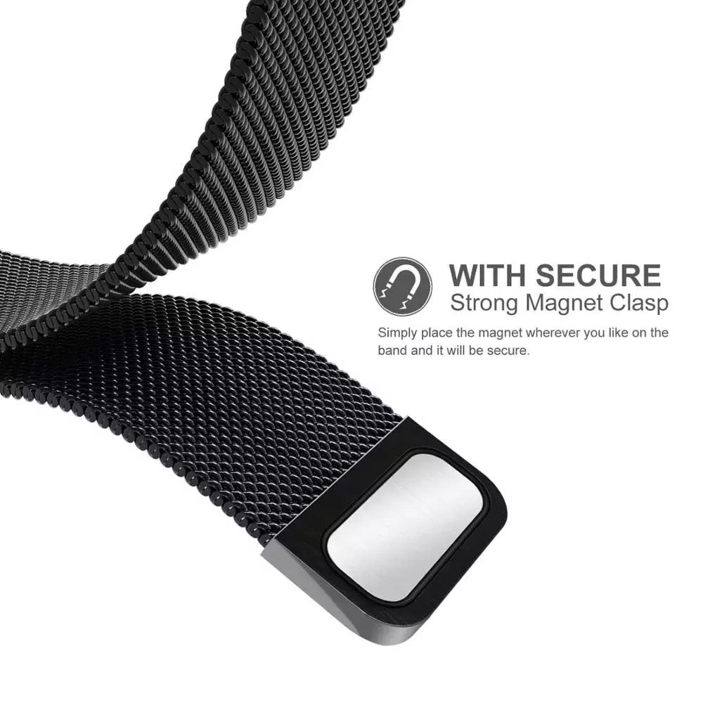 Stainless Steel Magnetic Milanese Loop Watch Band Strap For Samsung Galaxy Watch 4 5 6 7 Garmin Venu Huawei 20mm 22mm
