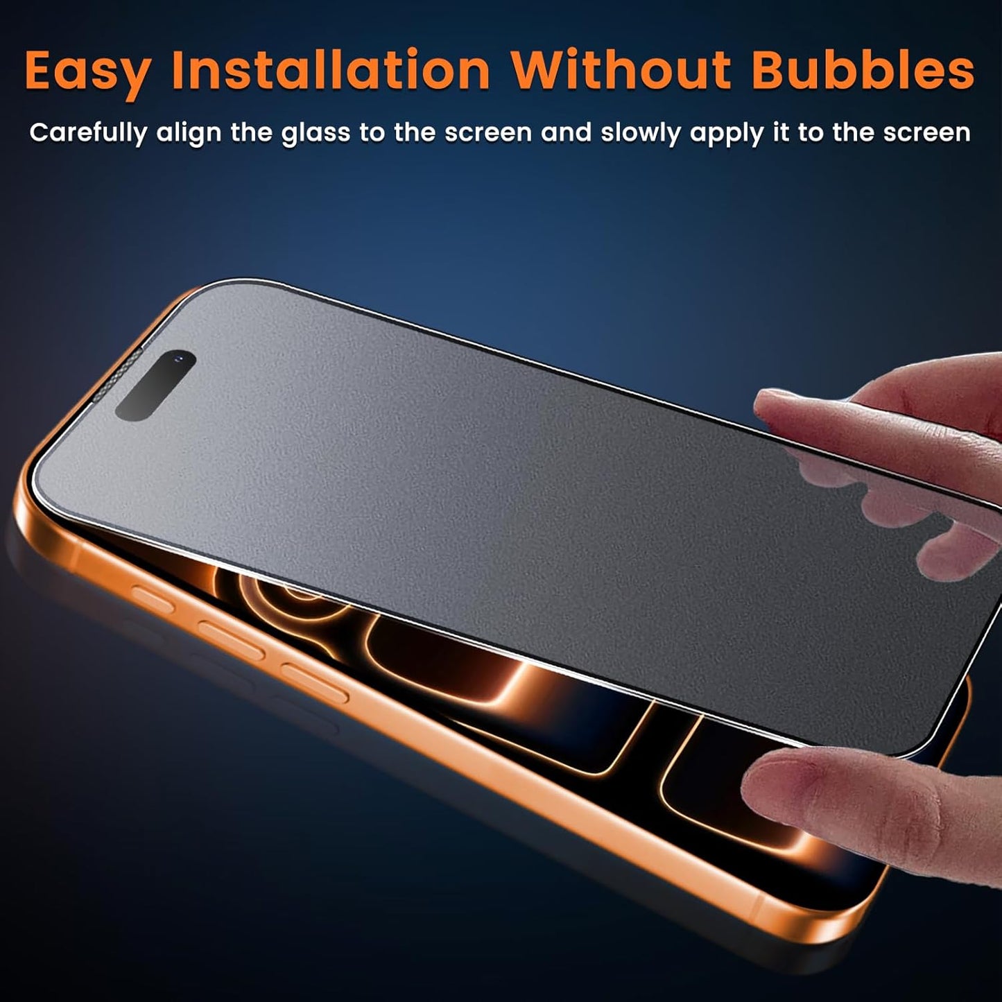 For iPhone 17 Pro Max (6.9”) Matte Anti-Glare Screen Protector 9H Tempered Glass Film