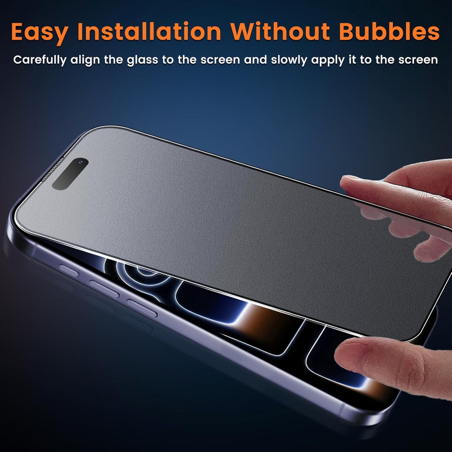 For iPhone 17 Pro (6.3”) Matte Anti-Glare Screen Protector 9H Tempered Glass Film