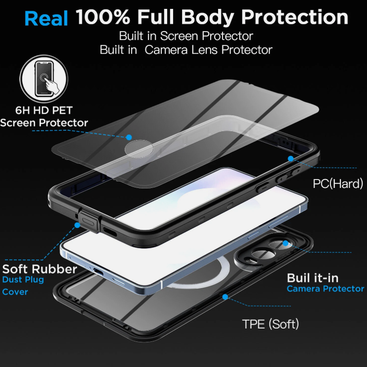 Redpepper Case Life Cover Waterproof Dust Shockproof For Samsung Galaxy S25 Edge