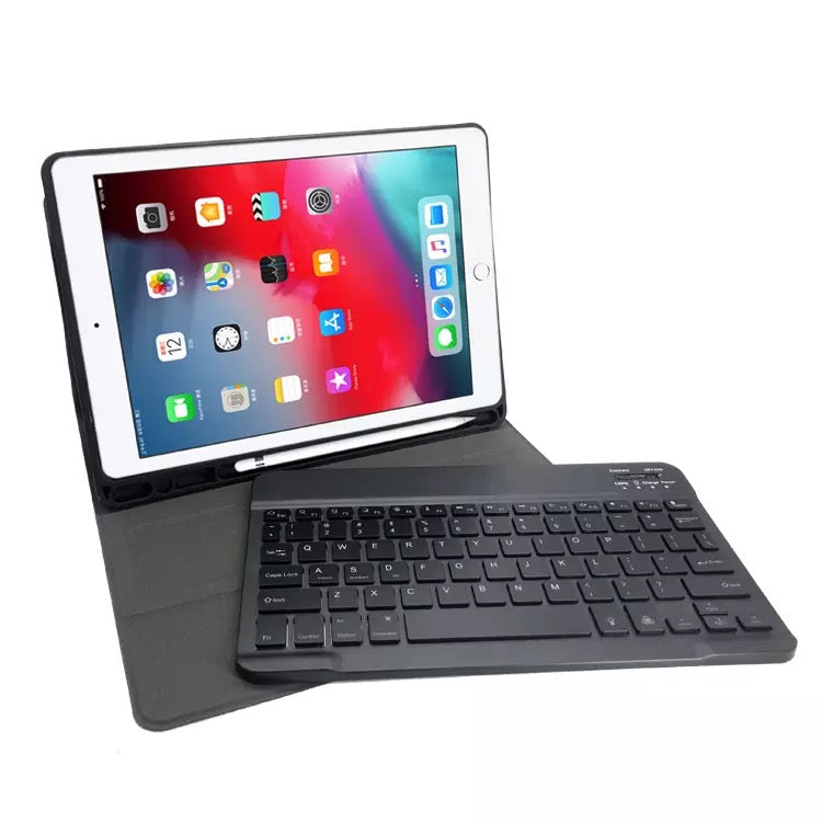 For iPad Bluetooth Keyboard Smart Cover Flip Case