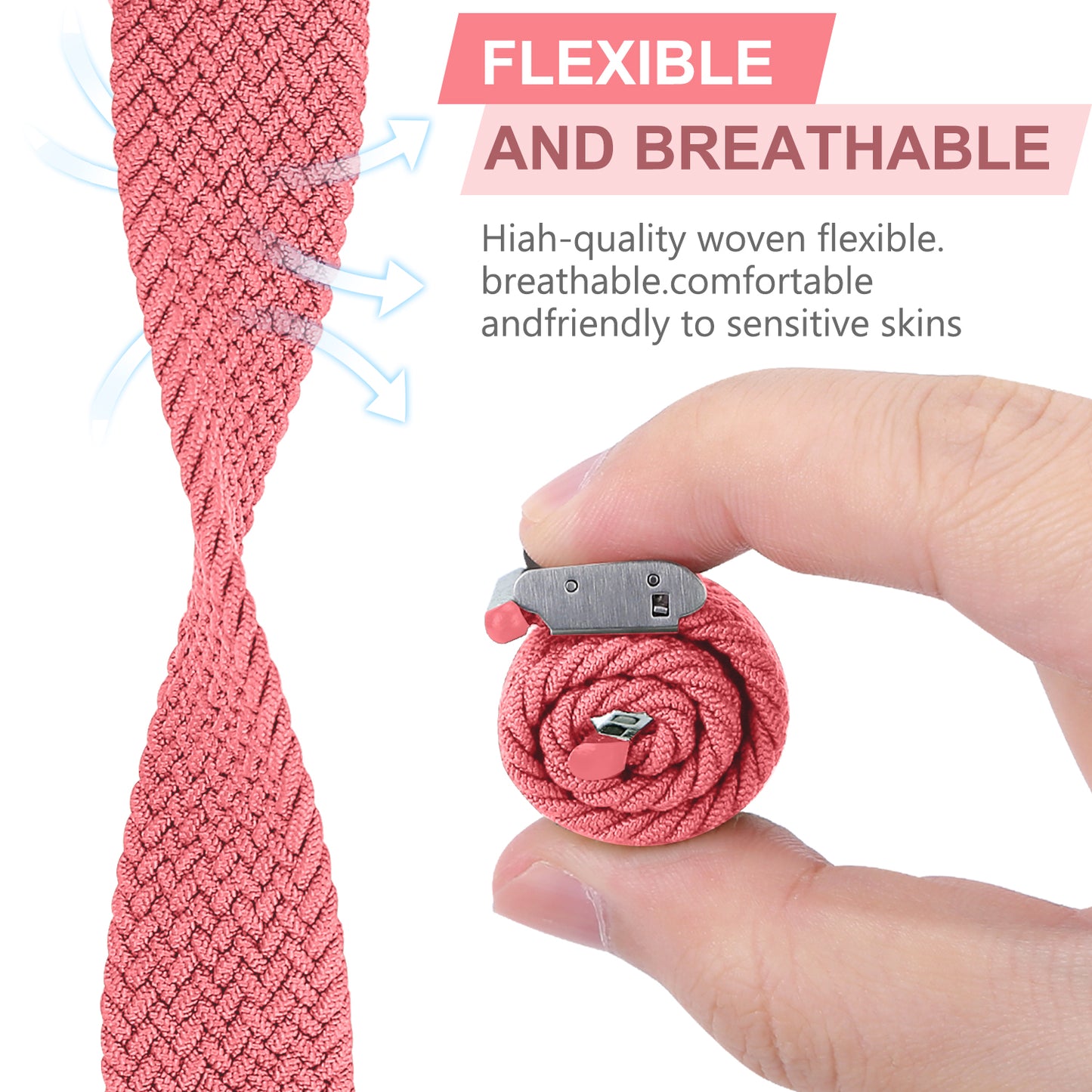 Nylon Elastic Watch Band Strap For Apple iWatch Ultra 10 9 8 7 6 5 4 3 2 1 SE 49 46 45 44 42 41 40 38 mm