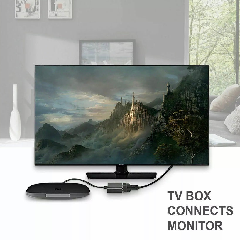 1080P HDMI Male to VGA Female Video Adapter Converter + Audio Cable PC Laptop TV