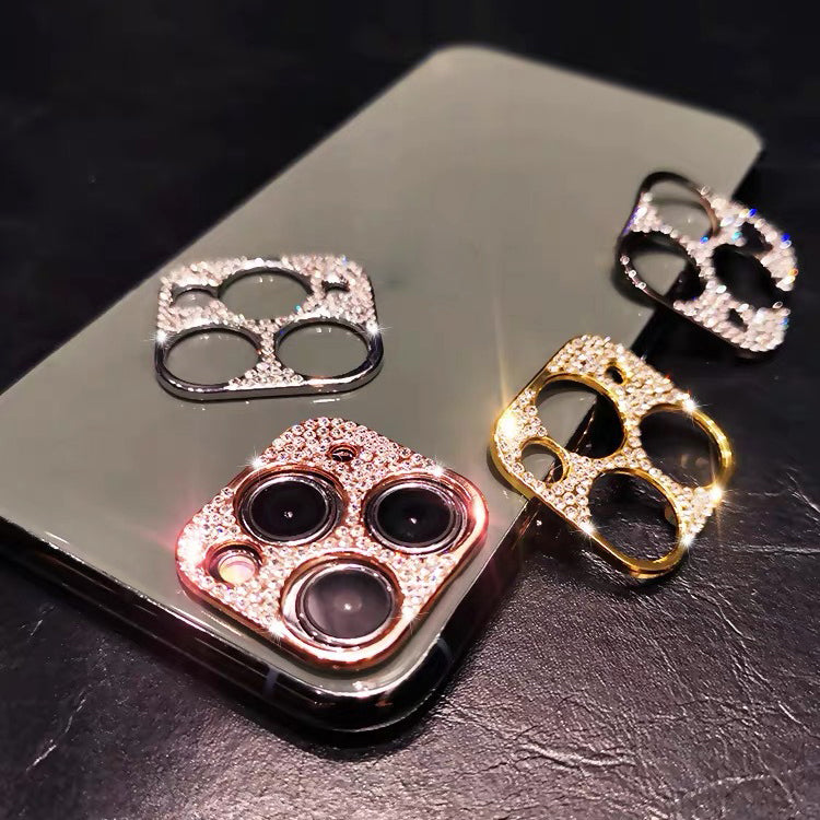 Camera Lens Protector Cover Bling Rhinestone Diamond For iPhone