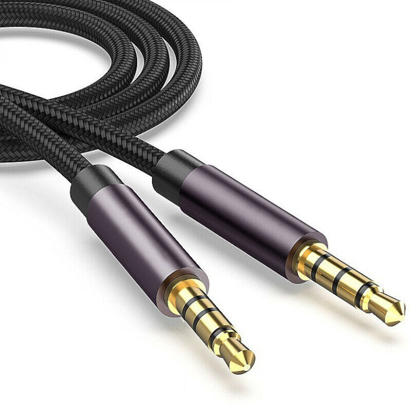 AUX Cable 3.5mm Stereo Audio Male to Male Auxiliary Extension Cord For Phone Car