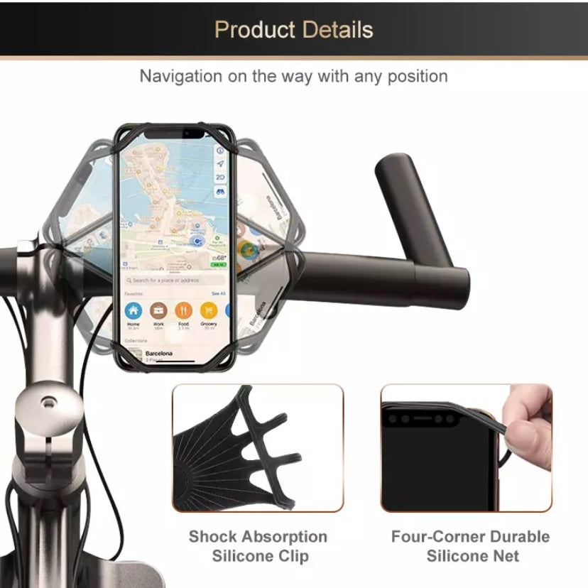 Universal Motor Bike Scooter Stroller Handlebar Mount Holder Cradle For Phone