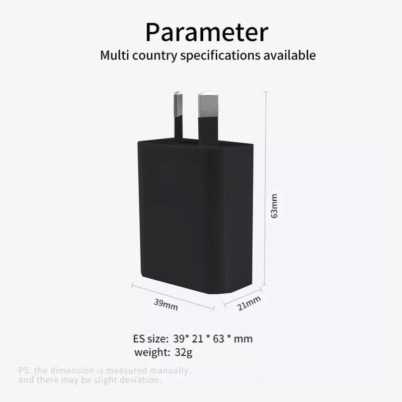 Qualcomm Quick Charge 3.0 USB Adapter - AU/NZ SAA Approved plug