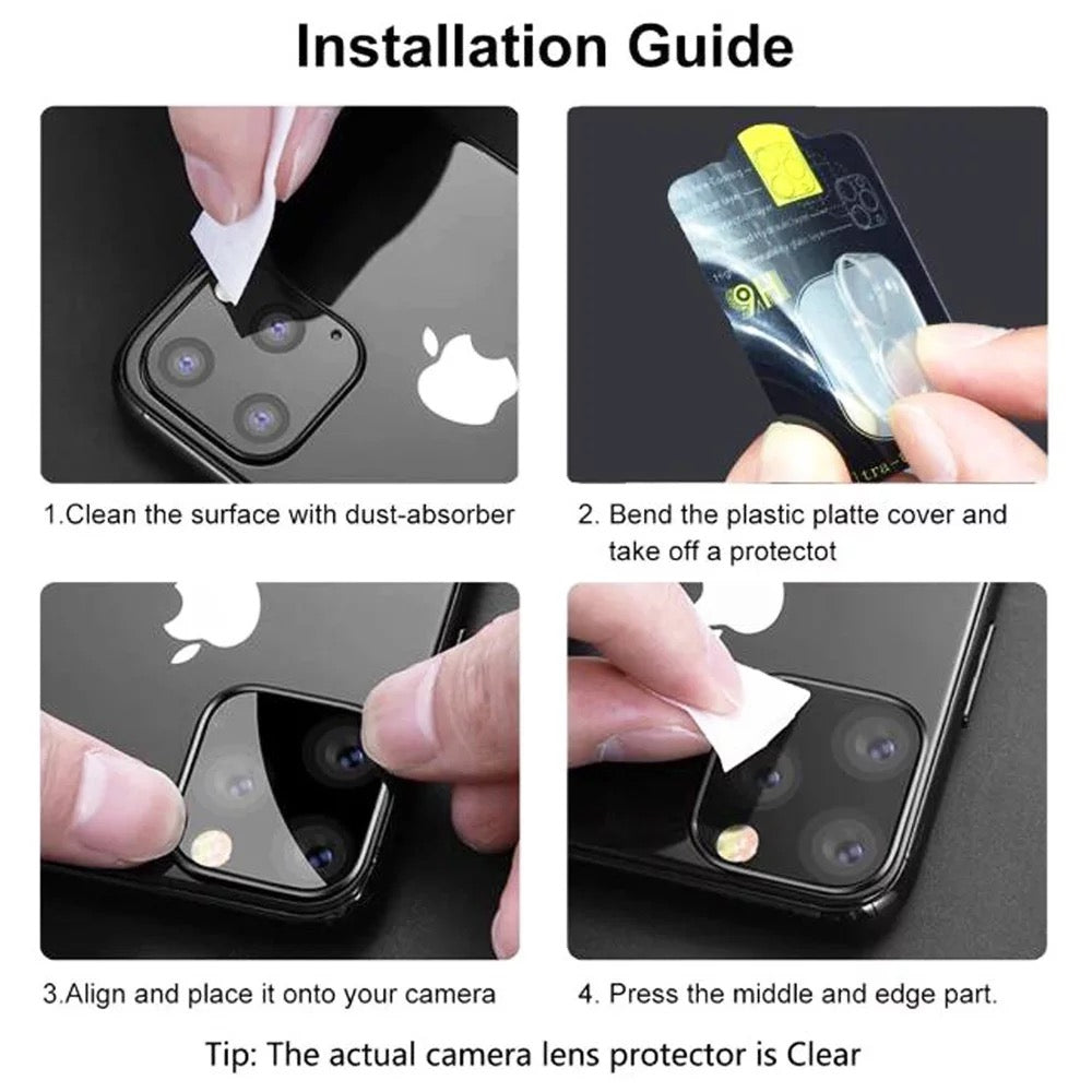 Camera Lens Tempered Glass Screen Protector For iPhone
