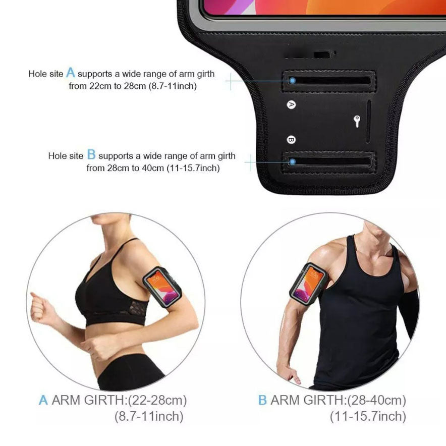Universal Outdoor Sports Armband Case Phone Holder Gym Run Jog Night Reflection