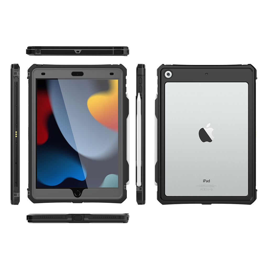 SHELLBOX Life Waterproof Case ShockProof Cover For iPad 7/8/9 gen 10.2" (2019/2020/2021)