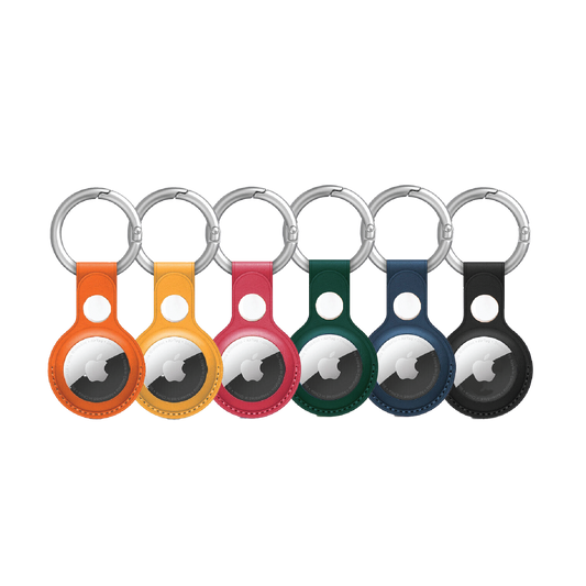 For Apple AirTag Leather Case Protective Shell Location Tracker Air Tag Cover