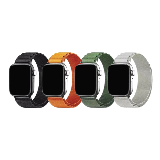 Alpine Nylon Sports Watch Band Strap For Apple iWatch Ultra 10 9 8 7 6 5 4 3 2 1 SE 49 46 45 44 42 41 40 38 mm
