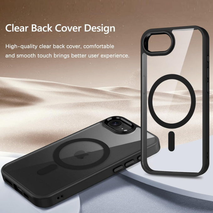 Case Clear Magnetic Shockproof Cover For iPhone 16e