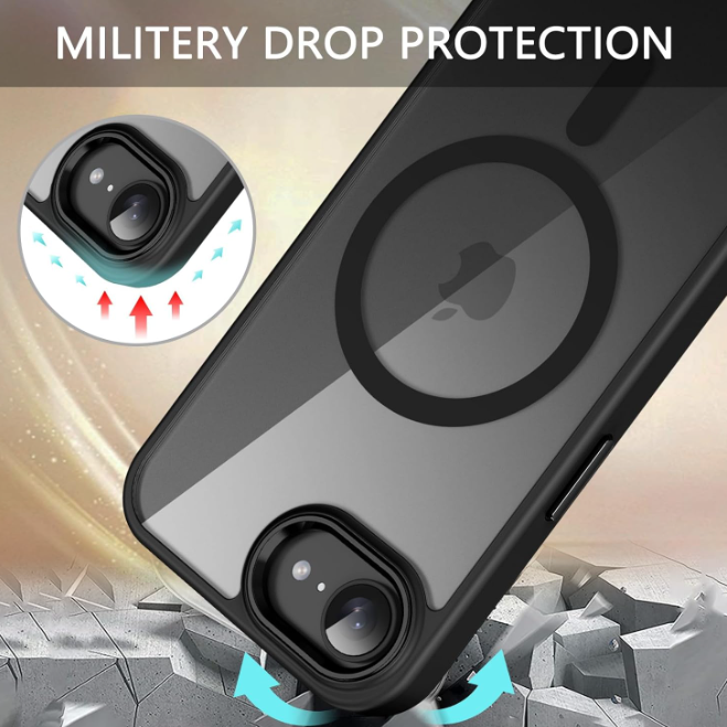 Case Clear Magnetic Shockproof Cover For iPhone 16e