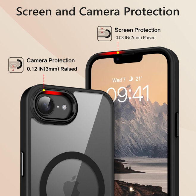 Case Clear Magnetic Shockproof Cover For iPhone 16e