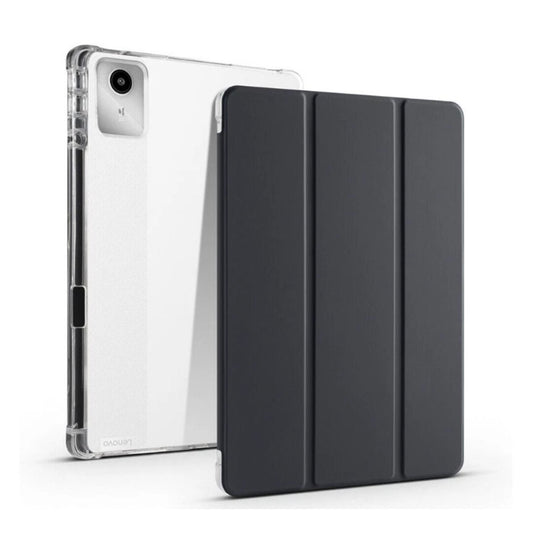 Smart Case for Lenovo Tab M11 11" 2024 TB330FU, Slim Tri-Fold Stand Cover with Pen Holder, Auto Wake/Sleep, Black