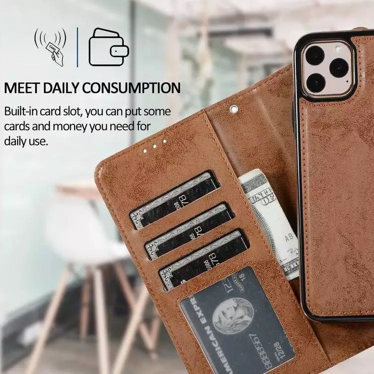 Flip Wallet Cover Leather Magnetic Card Slot Case For Apple iPhone