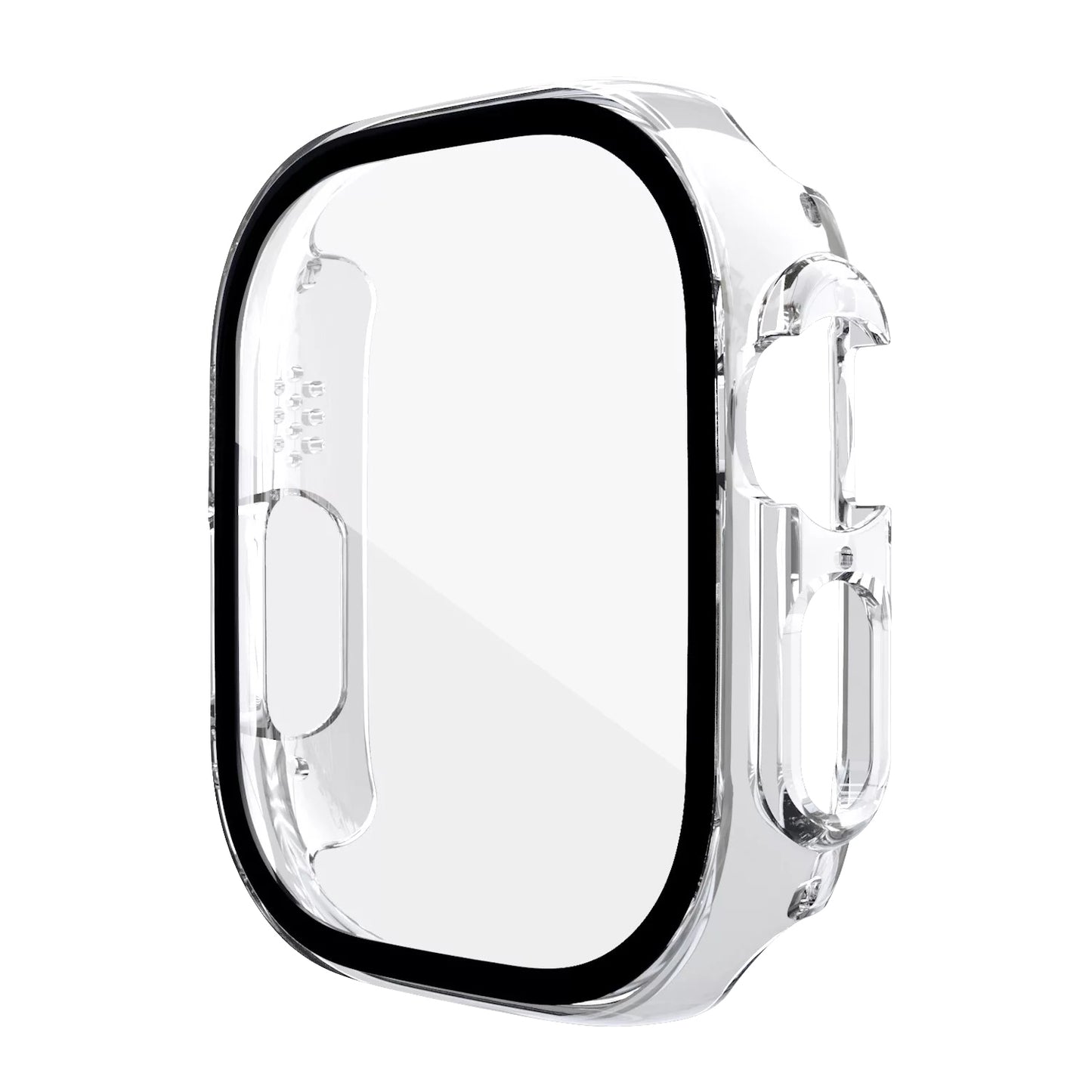 For Apple Watch Series Ultra 2 49MM PC Full Cover Case Tempered Screen Protector