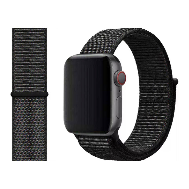 Woven Nylon Sports Watch Band Strap For Apple iWatch Ultra 10 9 8 7 6 5 4 3 2 1 SE 49 46 45 44 42 41 40 38 mm