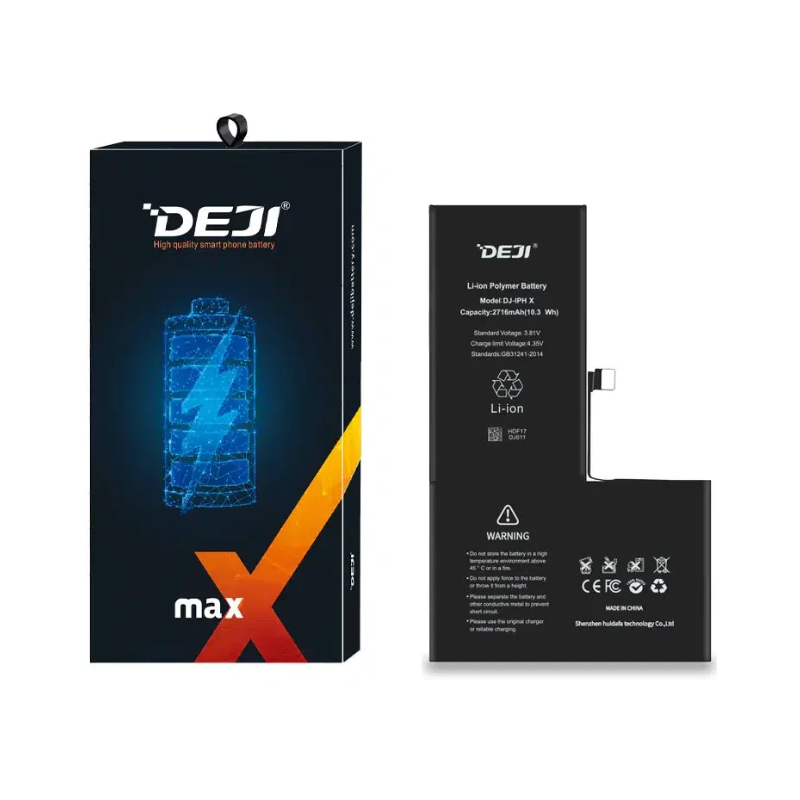 Deji Replacement Battery For Apple iPhone X - 2716mAh