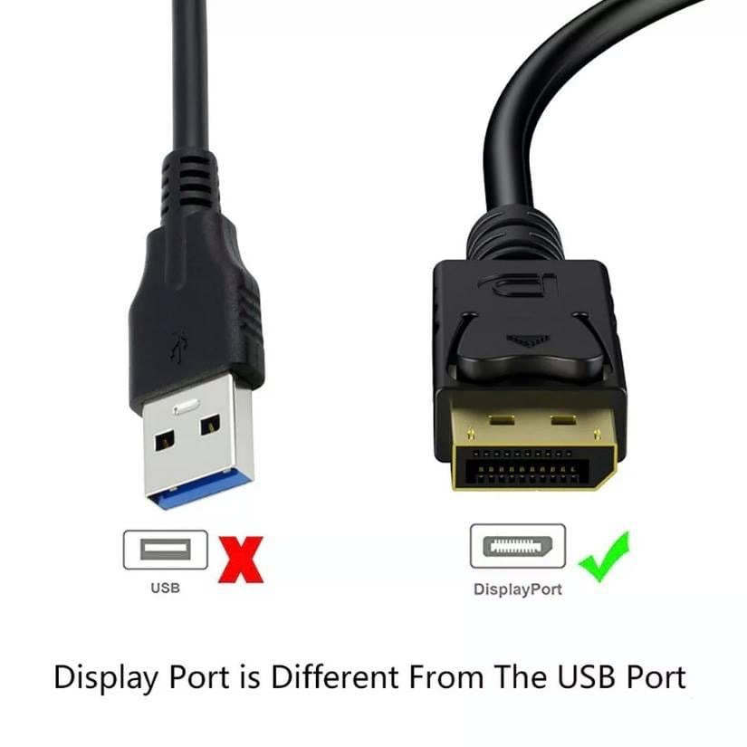 Displayport DP to HDMI 1.8M Cable Male to Male 1080p Full HD High Speed