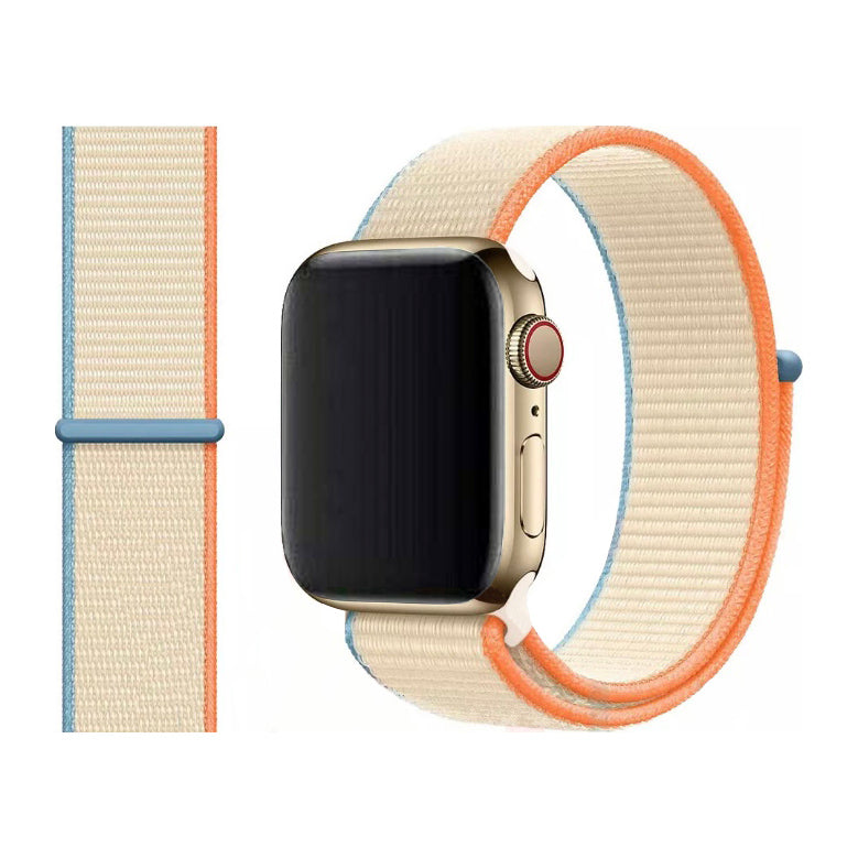 Woven Nylon Sports Watch Band Strap For Apple iWatch Ultra 10 9 8 7 6 5 4 3 2 1 SE 49 46 45 44 42 41 40 38 mm