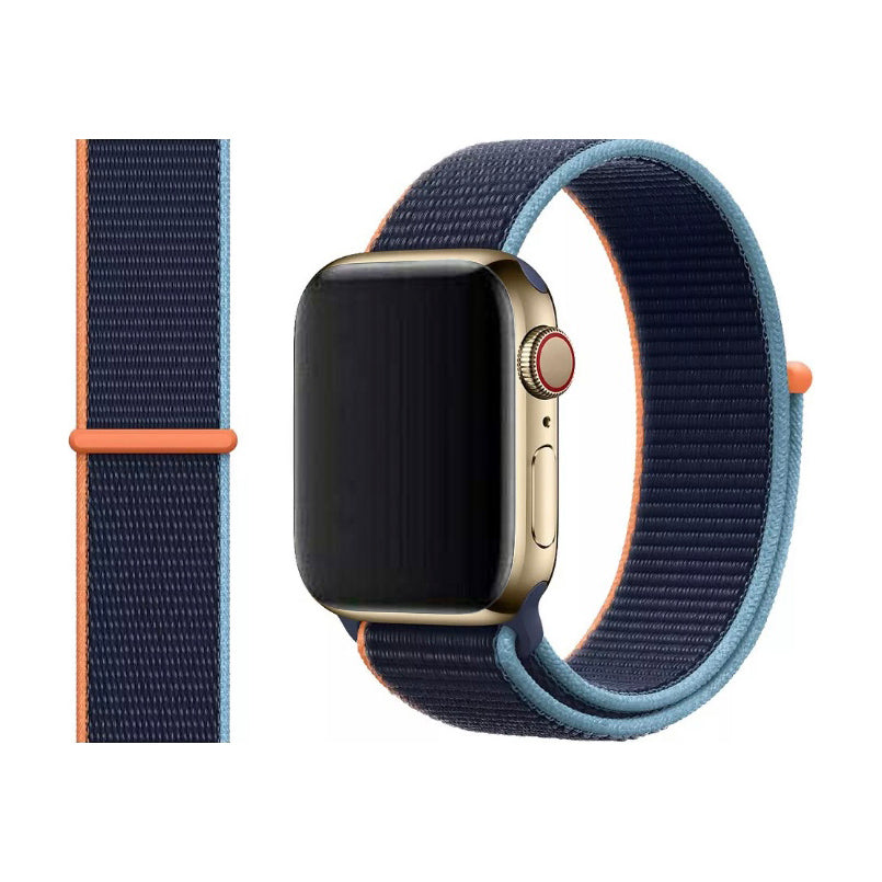 Woven Nylon Sports Watch Band Strap For Apple iWatch Ultra 10 9 8 7 6 5 4 3 2 1 SE 49 46 45 44 42 41 40 38 mm