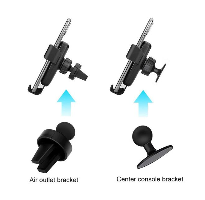 Wireless Car Charger Gravity Phone Holder Mount