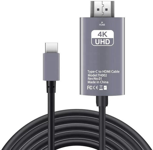 Type C To HDMI HDTV 4K Cable