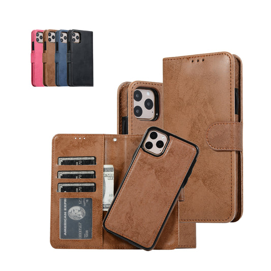 Flip Wallet Cover Leather Magnetic Card Slot Case For Apple iPhone