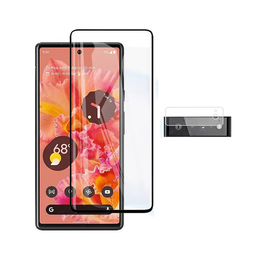 (1+1) Google Pixel 9 Pro XL 8 8A 7 7A 6 6A Tempered Glass Screen Camera Lens Protector