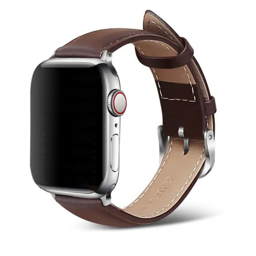 Premium Leather Watch Band Strap For Apple iWatch Ultra 10 9 8 7 6 5 4 3 2 1 SE 49 46 45 44 42 41 40 38 mm