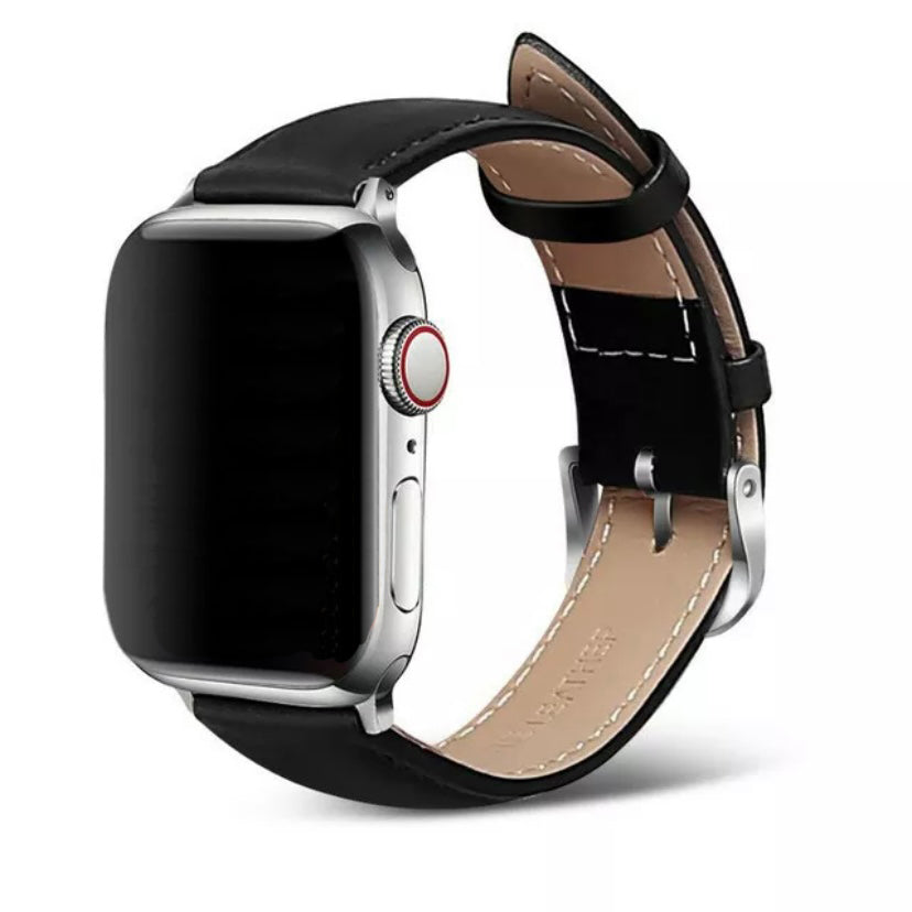 Premium Leather Watch Band Strap For Apple iWatch Ultra 10 9 8 7 6 5 4 3 2 1 SE 49 46 45 44 42 41 40 38 mm