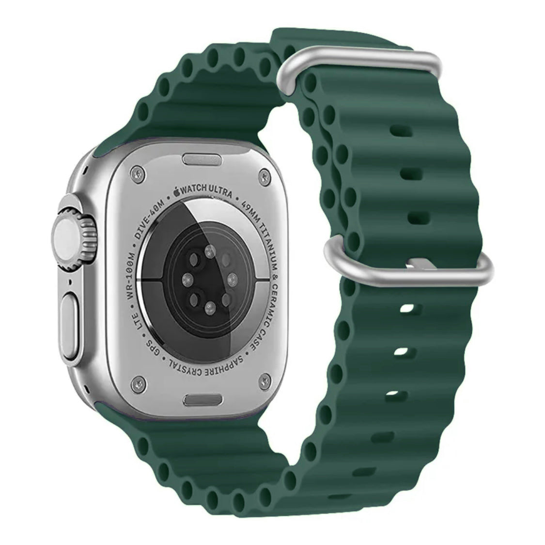 Ocean Silicone Sports Watch Band Strap For Apple iWatch Ultra 10 9 8 7 6 5 4 3 2 1 SE 49 46 45 44 42 41 40 38 mm