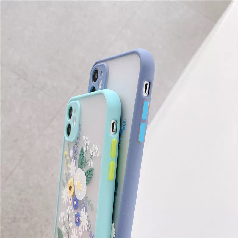Flower Pattern Case Silicone Cover For iPhone