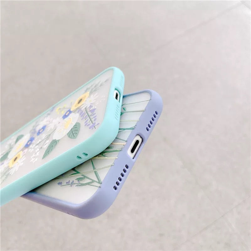 Flower Pattern Case Silicone Cover For iPhone