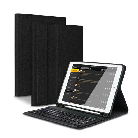 For iPad Bluetooth Keyboard Smart Cover Flip Case